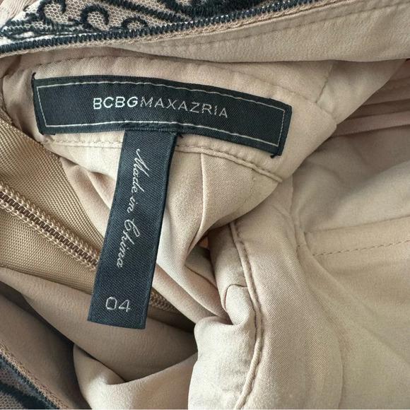 BCBGmAxazria Aurora Embroidered Tulle Mesh Maxi Dress Gown Size 4 - Picture 14 of 16